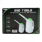 2PC MEASURING JUG SET WITH LIDS AND SPOUTS  DS1588 - Image 3