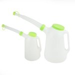 2PC MEASURING JUG SET WITH LIDS AND SPOUTS  DS1588 - Image 1